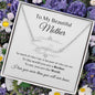To My Beautiful Mother - You are the World - Signature Name Necklace ShineOn Fulfillment