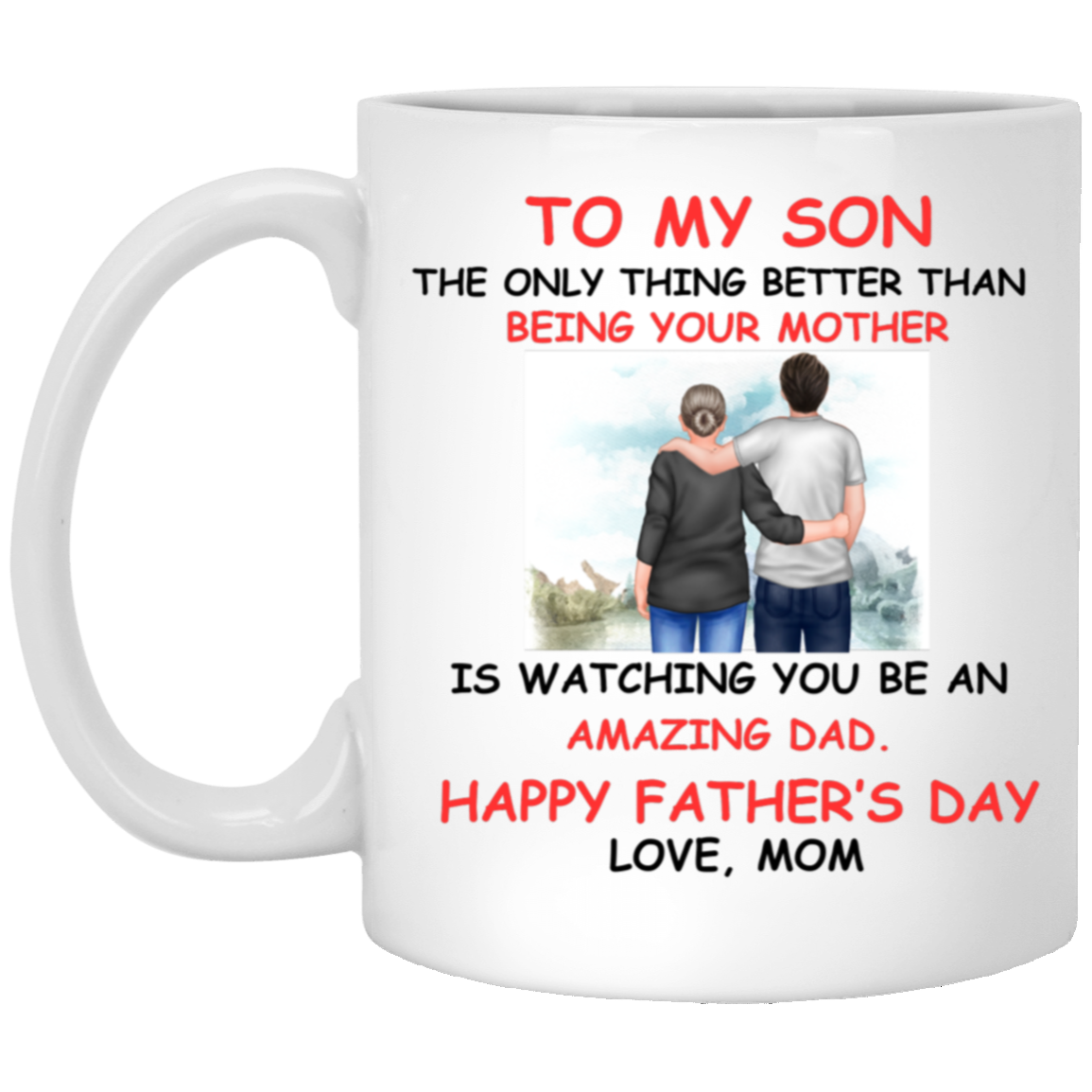 TO MY SON (1) XP8434 11oz White Mug CustomCat