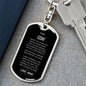 To My Son - Love Mom Keychain ShineOn Fulfillment