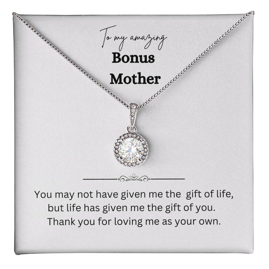 To My Amazing Bonus Mother - Eternal Hope Necklace ShineOn Fulfillment