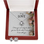 Love Knot Earring & Necklace Matching Set