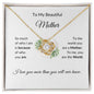 To My Beautiful Mother - Love Knot Necklace ShineOn Fulfillment