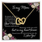 To My Mom - Interlocking Hearts Necklace (Yellow and White Gold Variants) - CATT Industries