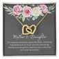 Mother and Daughter Interlocking Hearts Necklace ShineOn Fulfillment