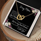 To My Mom - Interlocking Hearts Necklace (Yellow and White Gold Variants) - CATT Industries