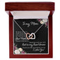 To My Mom - Interlocking Hearts Necklace (Yellow and White Gold Variants) - CATT Industries