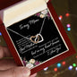 To My Mom - Interlocking Hearts Necklace (Yellow and White Gold Variants) - CATT Industries